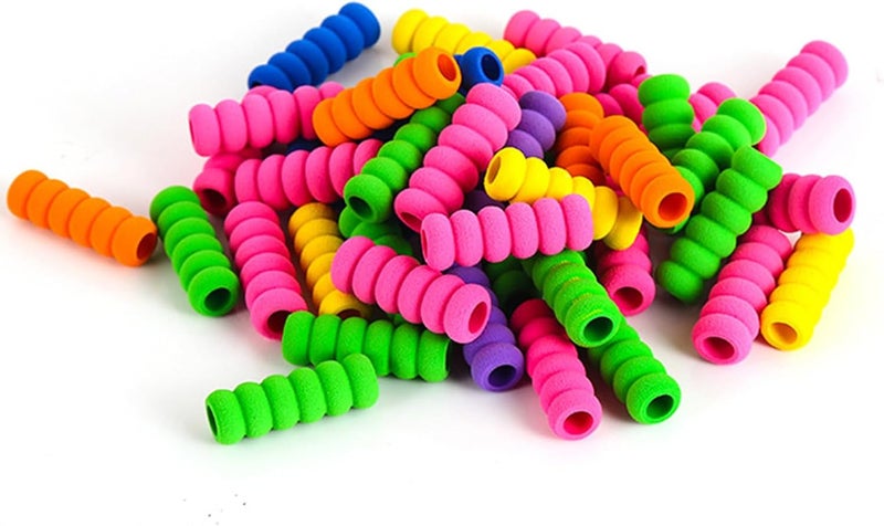 LINYUEARUI 50 pen holders, children's pen holders, learning tools, stationery aids, grip posture correction devices, children's writing posture pen holder - Image 2